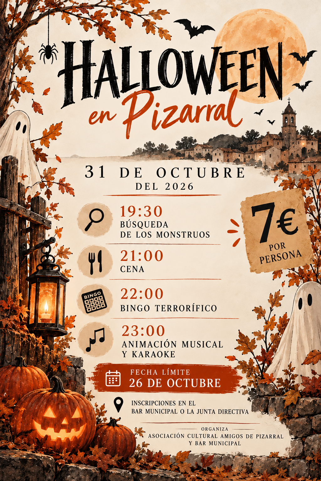 Halloween en Pizarral 2026: ¡Llega la Búsqueda de los Monstruos!